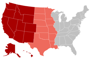 map of the west usa